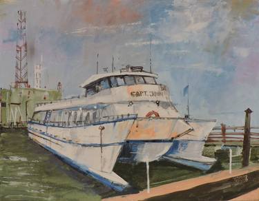 Original Boat Paintings by Richard Szkutnik