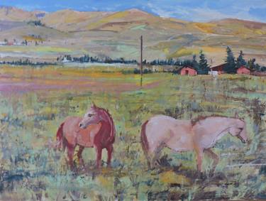 Original Impressionism Horse Paintings by Richard Szkutnik