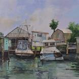 Harbor Reflections in Quiet Tide by Richard Szkutnik