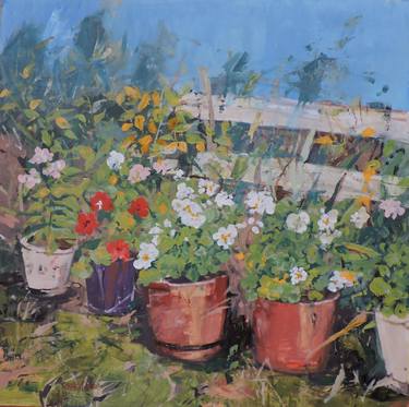 Original Impressionism Floral Paintings by Richard Szkutnik