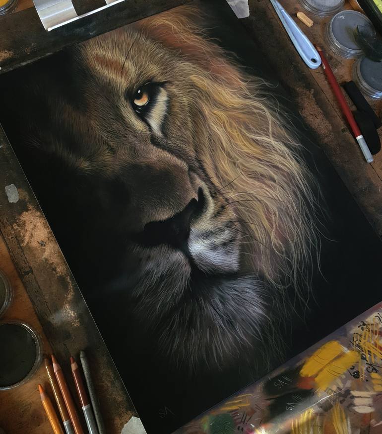 Original Fine Art Animal Painting by Sean Afford