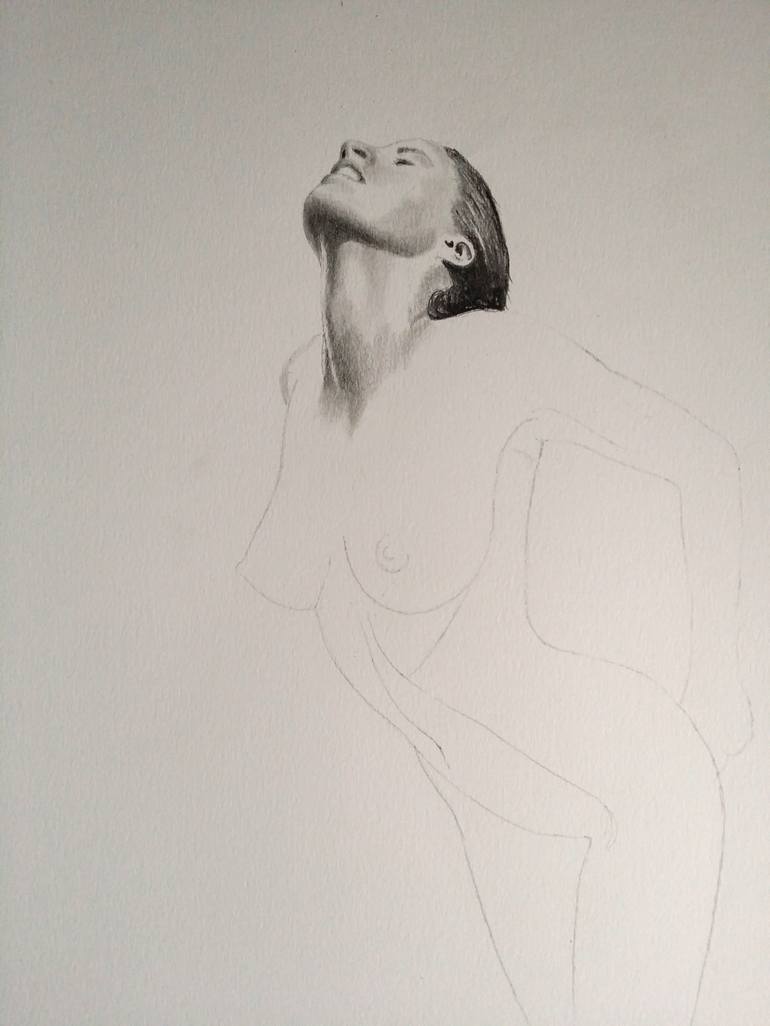 Original Nude Drawing by Sean Afford