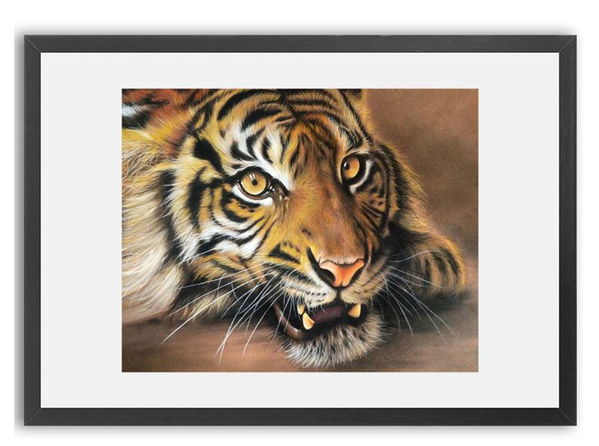 Tiger's Stare lV Painting by Sean Afford