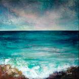 Sea with rocks by Szilvia Banki