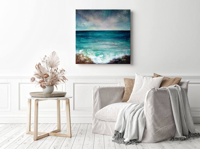Original Impressionism Landscape Painting by Szilvia Banki