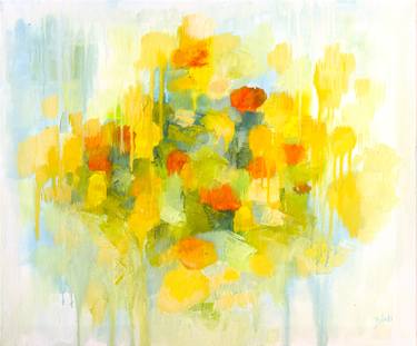 Print of Abstract Floral Paintings by Szilvia Banki