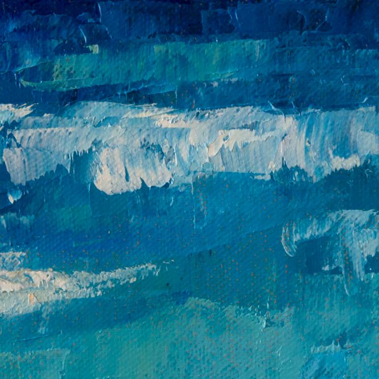 Original Abstract Beach Painting by Szilvia Banki