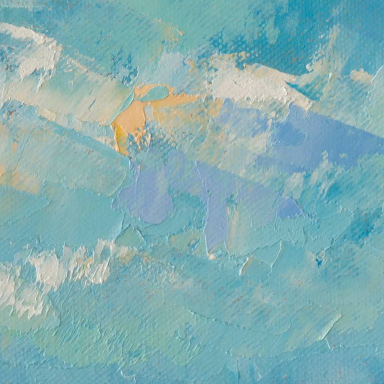 Original Abstract Beach Painting by Szilvia Banki