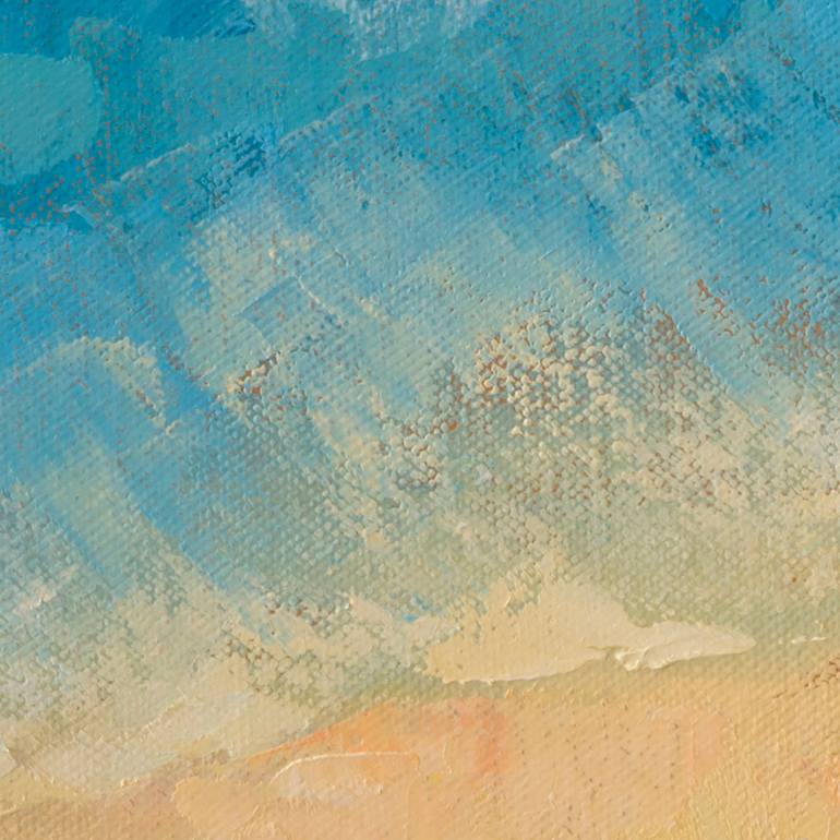 Original Abstract Beach Painting by Szilvia Banki