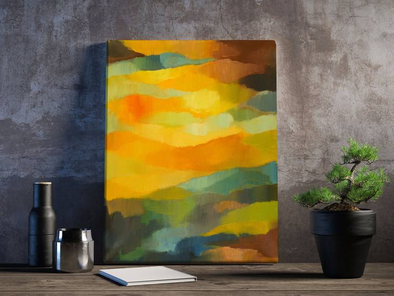 Abstract landscape Painting by Szilvia Banki | Saatchi Art