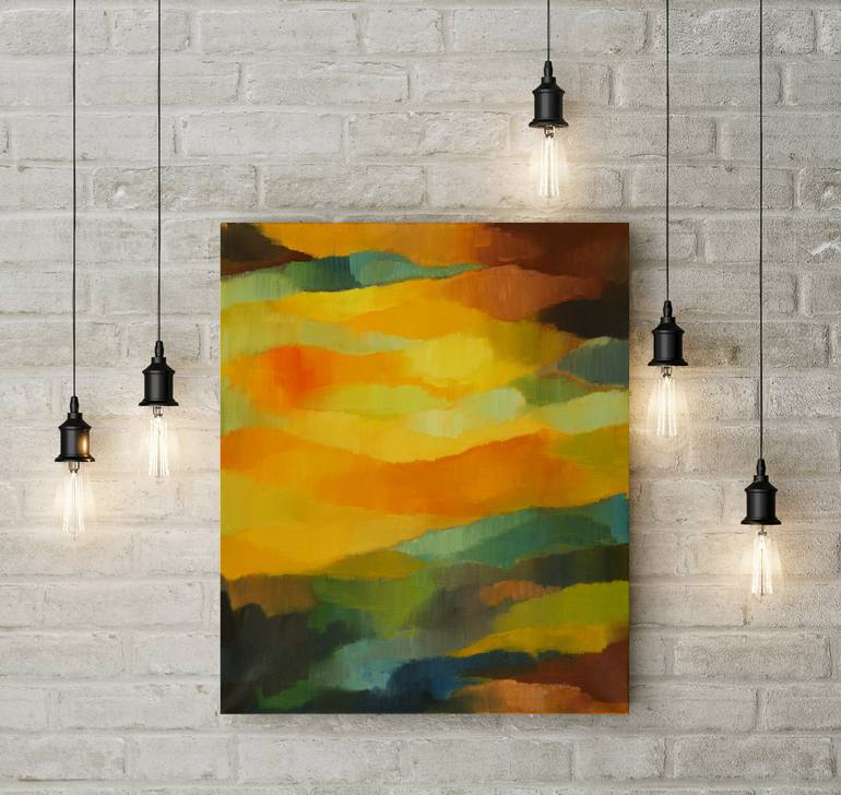 Abstract landscape Painting by Szilvia Banki | Saatchi Art