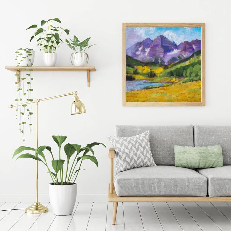 Original Impressionism Landscape Painting by Szilvia Banki