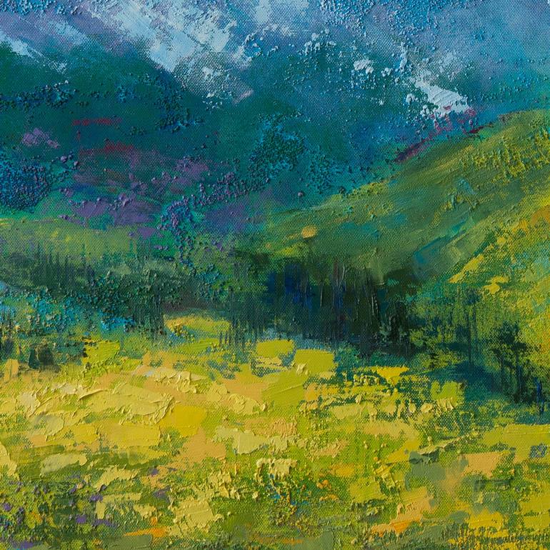 Original Impressionism Landscape Painting by Szilvia Banki