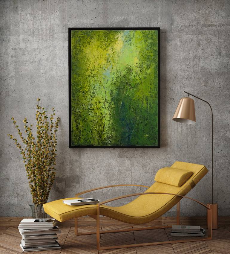 Original Abstract Expressionism Abstract Painting by Szilvia Banki