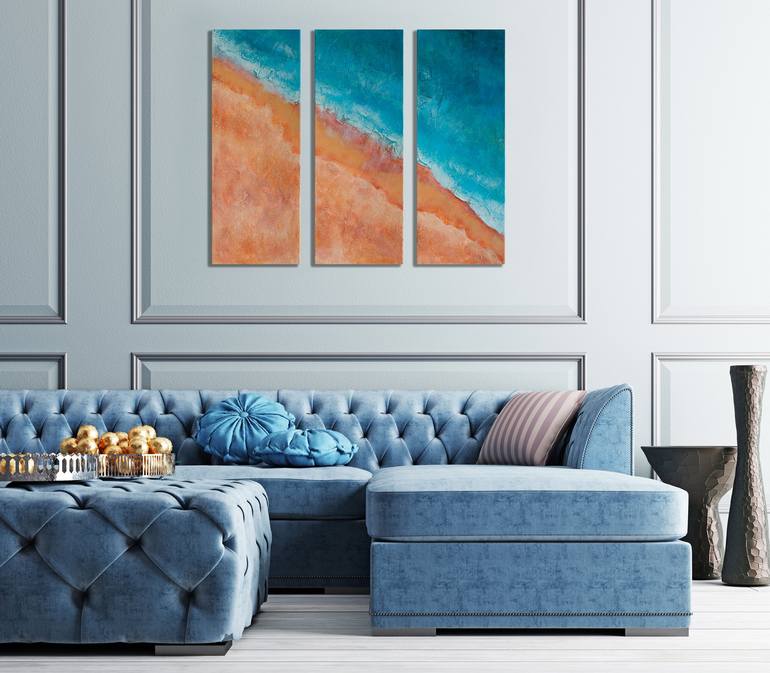 Original Impressionism Abstract Painting by Szilvia Banki