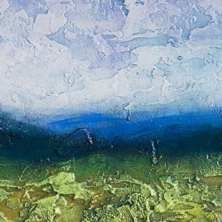 Original Abstract Expressionism Landscape Painting by Szilvia Banki