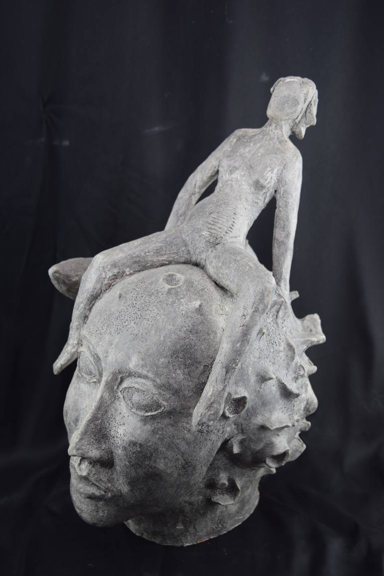 Original Conceptual Fantasy Sculpture by Imerio Rovelli