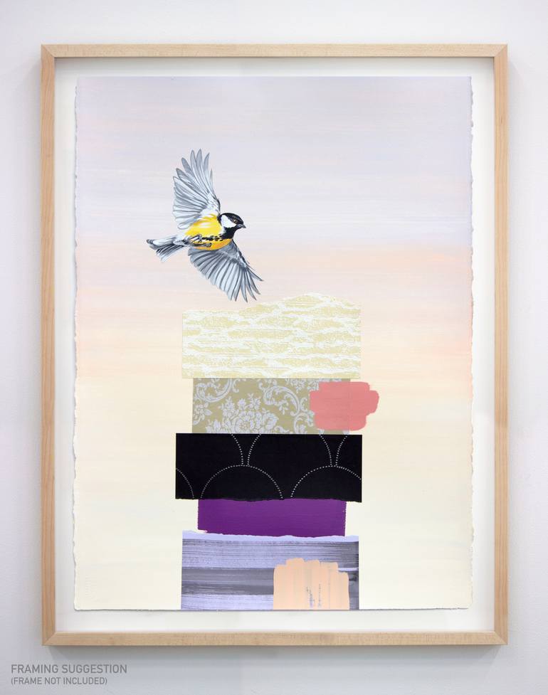 Original Abstract Nature Collage by Lauren Matsumoto