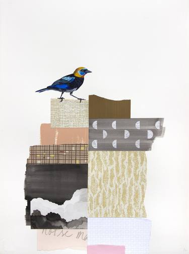 Original Abstract Nature Collage by Lauren Matsumoto