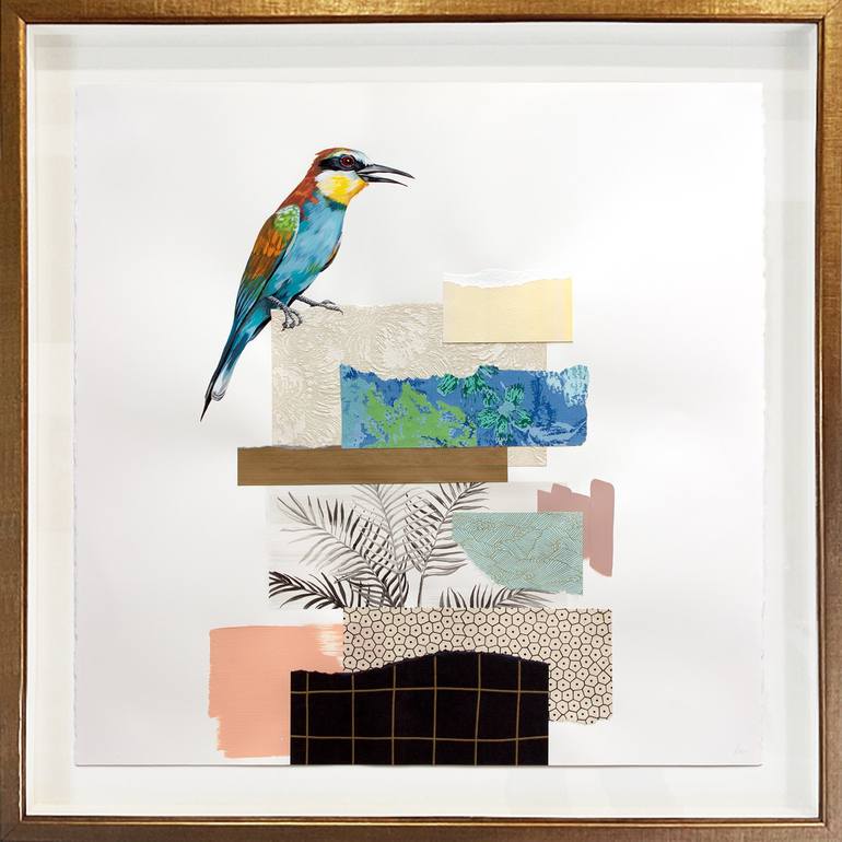 Original Abstract Nature Collage by Lauren Matsumoto