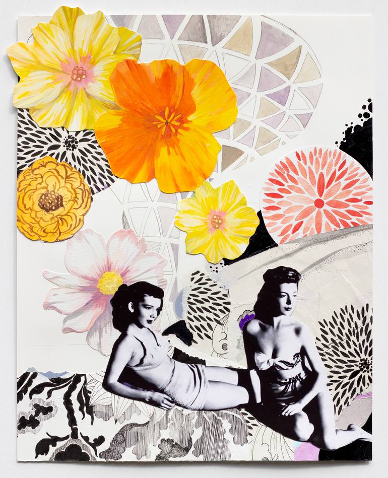 Original Black & White Women Mixed Media by Lauren Matsumoto
