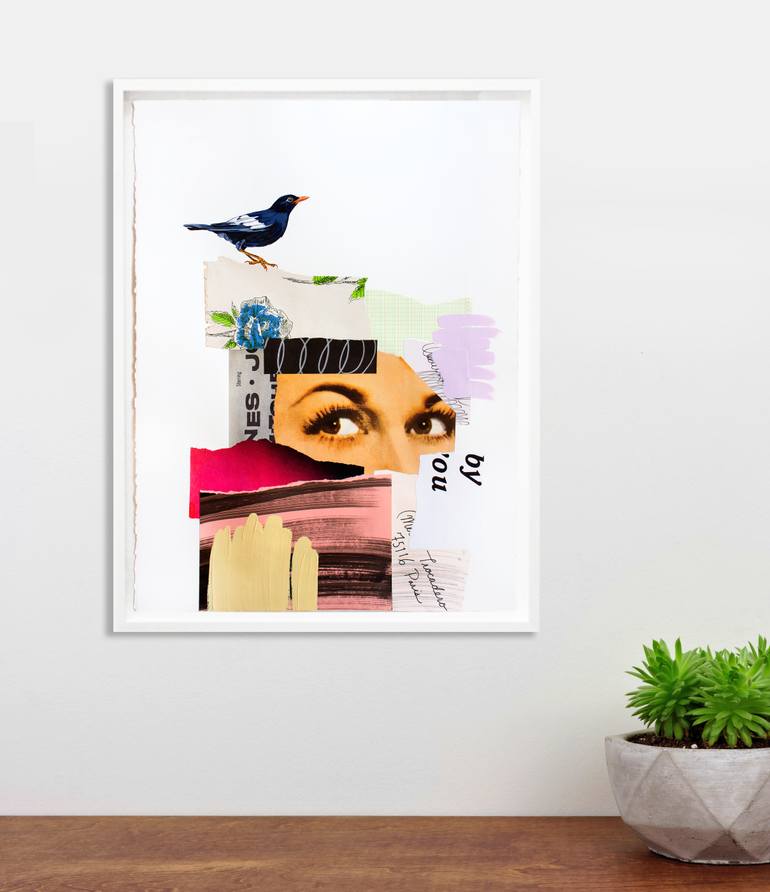 Original Abstract Nature Collage by Lauren Matsumoto