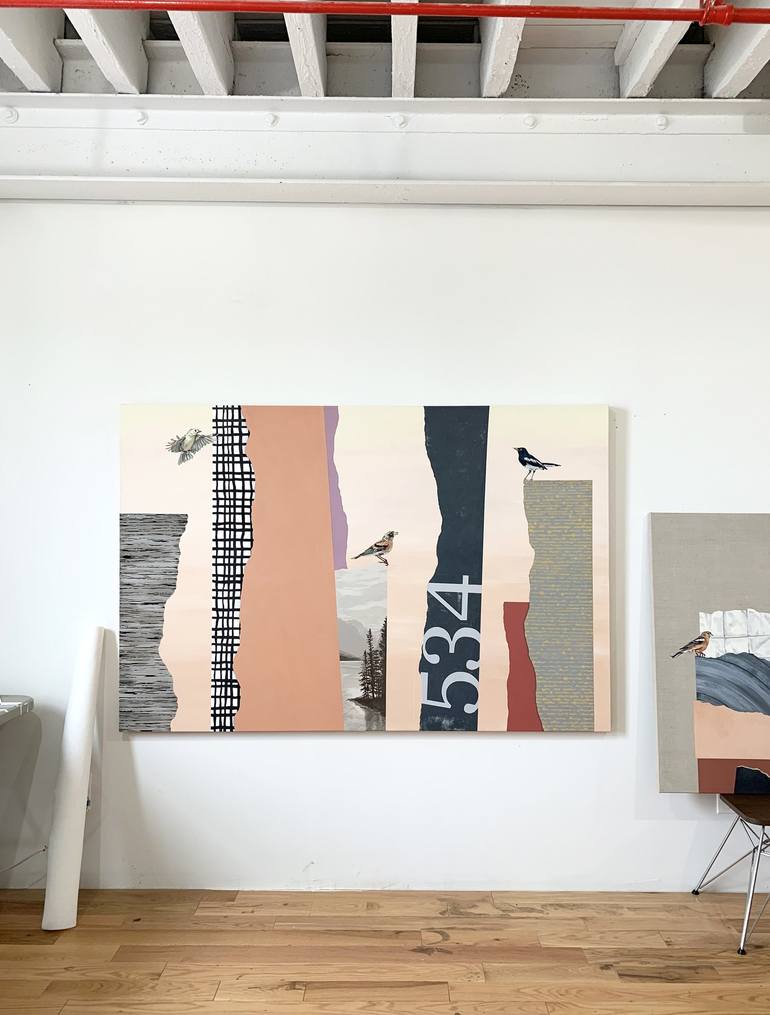 Original Abstract Landscape Painting by Lauren Matsumoto