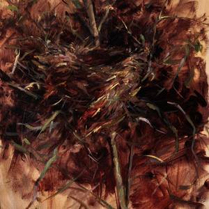 Hidden Nest [Bamboo], 12" x 16", oil on board