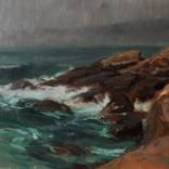 Sea and Rocky Shore by Judith Reeve