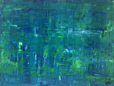 Original Abstract Expressionism Landscape Painting by Krruption Art Keith Jones