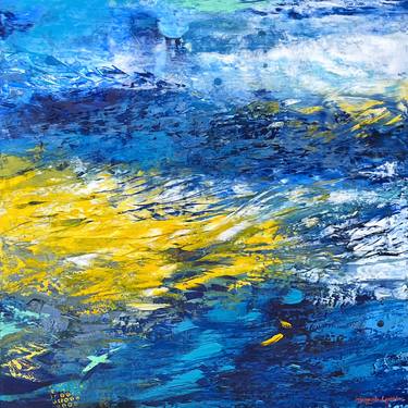 Original Abstract Water Paintings by Margarita Lypiridou