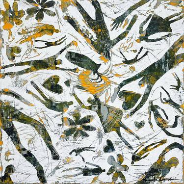 Original Abstract People Painting by Margarita Lypiridou