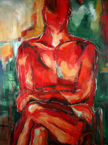 Original Figurative Nude Paintings by Margarita Lypiridou