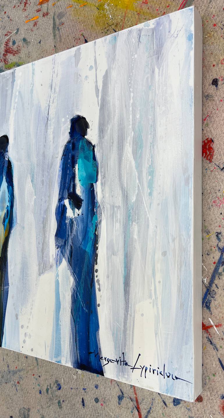 Original Figurative People Painting by Margarita Lypiridou