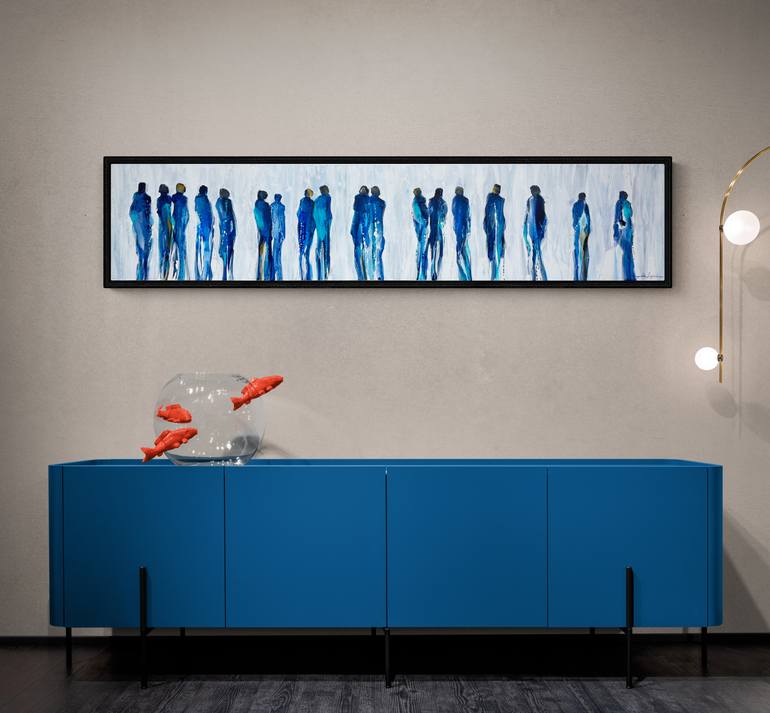 Original Figurative People Painting by Margarita Lypiridou