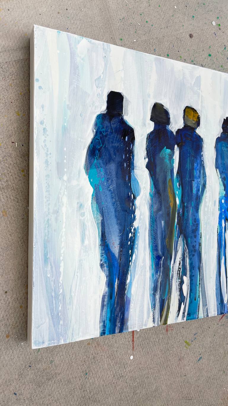 Original Figurative People Painting by Margarita Lypiridou