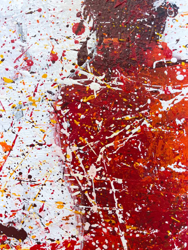 Original Abstract People Painting by Margarita Lypiridou