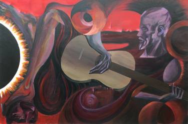 Original Abstract Expressionism Abstract Painting by Ralph Pringle