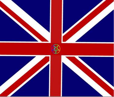 Union Jack Pentagram Flag thumb