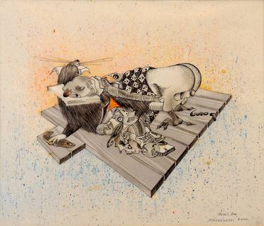 Print of Abstract Animal Drawings by bolek markowski