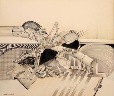Original Abstract Animal Drawings by bolek markowski