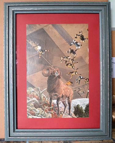 Original Surrealism Animal Collage by Scott Putesky