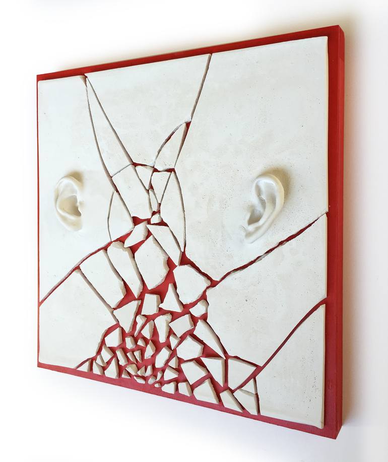 Original Abstract Portrait Sculpture by natalia berglund