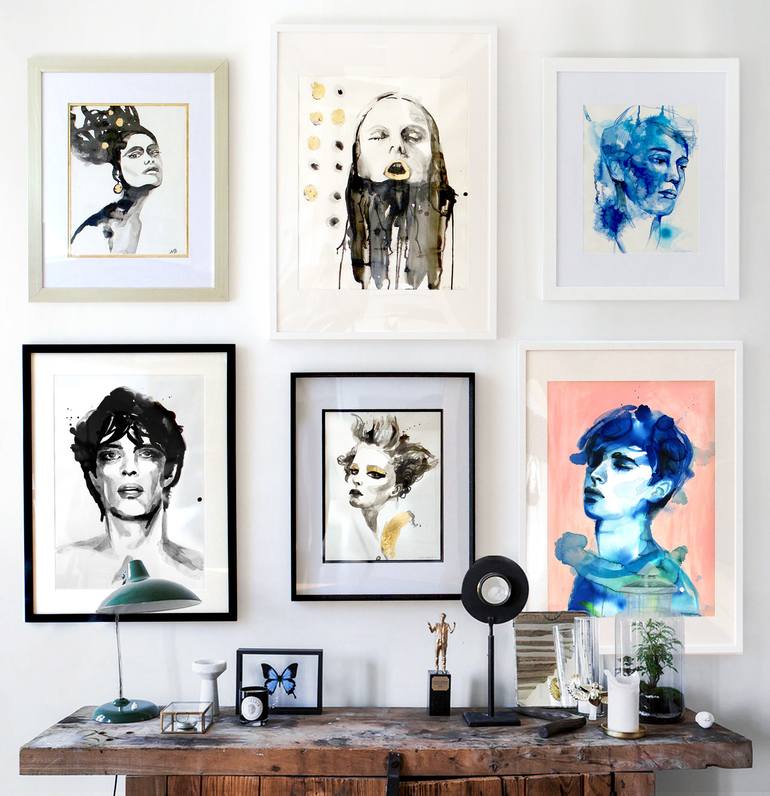 Original Figurative Fashion Painting by Natalia Berglund