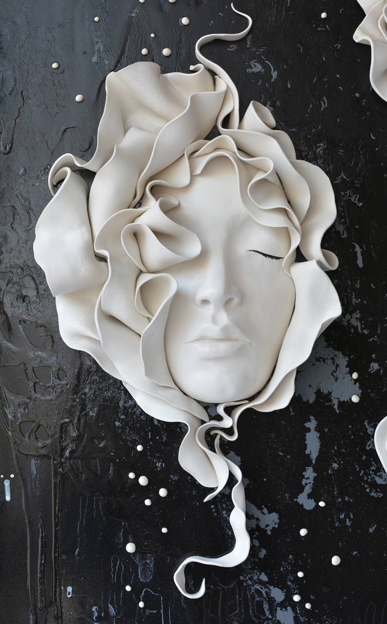 Original Abstract Portrait Sculpture by natalia berglund