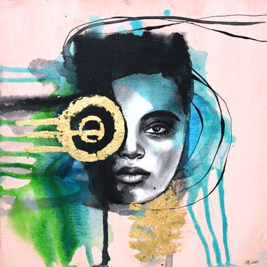 Print of Abstract Portrait Paintings by natalia berglund