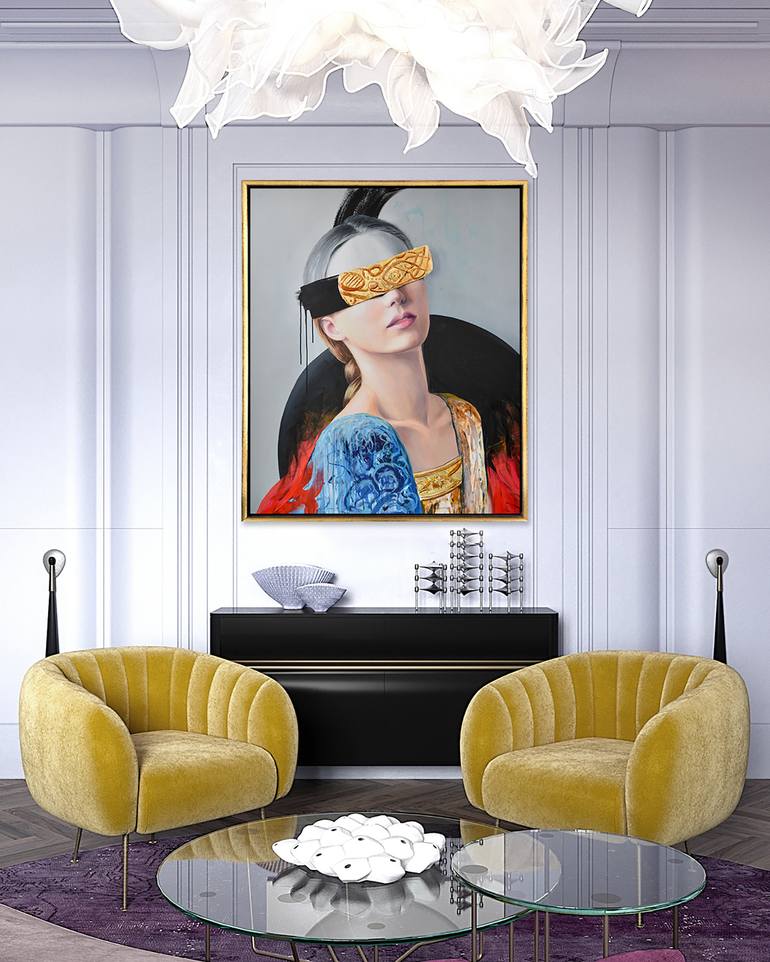 Original Conceptual People Painting by Natalia Berglund