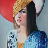 Nina (Shielded Warrior series / framed) by natalia berglund