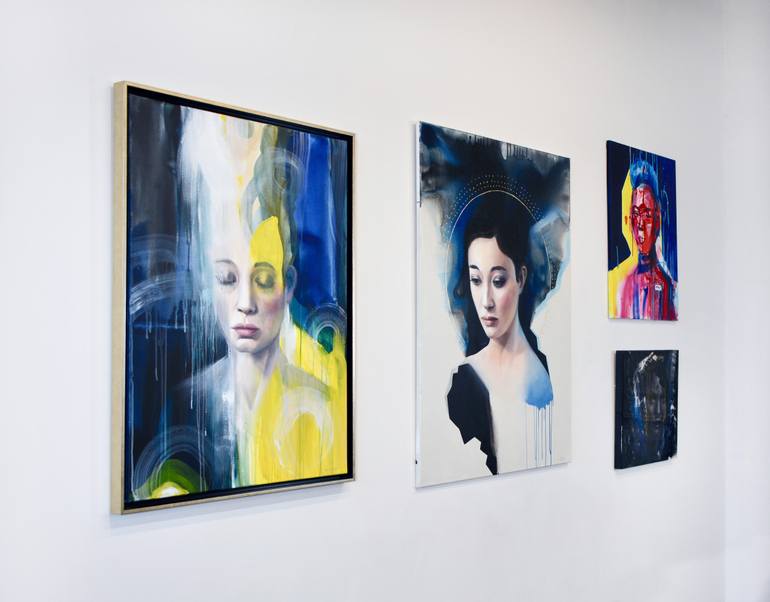 Original Conceptual People Painting by Natalia Berglund