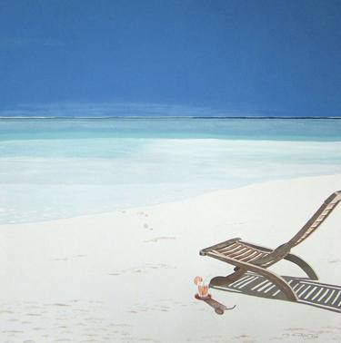 Print of Fine Art Beach Paintings by Ingrid Stiehler